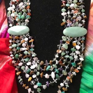 Necklace - stones multicolor